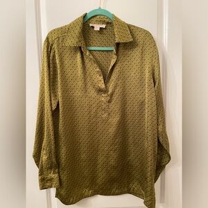 Micheal Kors Olive and Brown Tunic